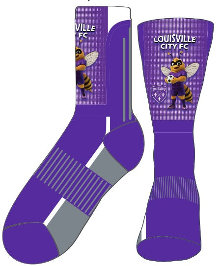 LouCity Youth Sting Mascot Socks